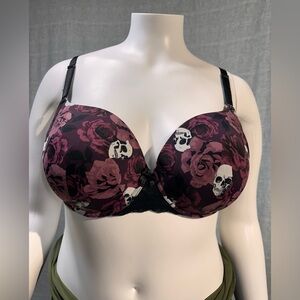 NWOT Torrid Curve Floral Skull Print Underwire Bra